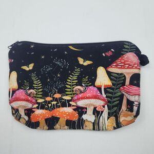 Mushroom Butterfly Coin Purse Keychain Wallet‎ Clutch Small Purse Organizer